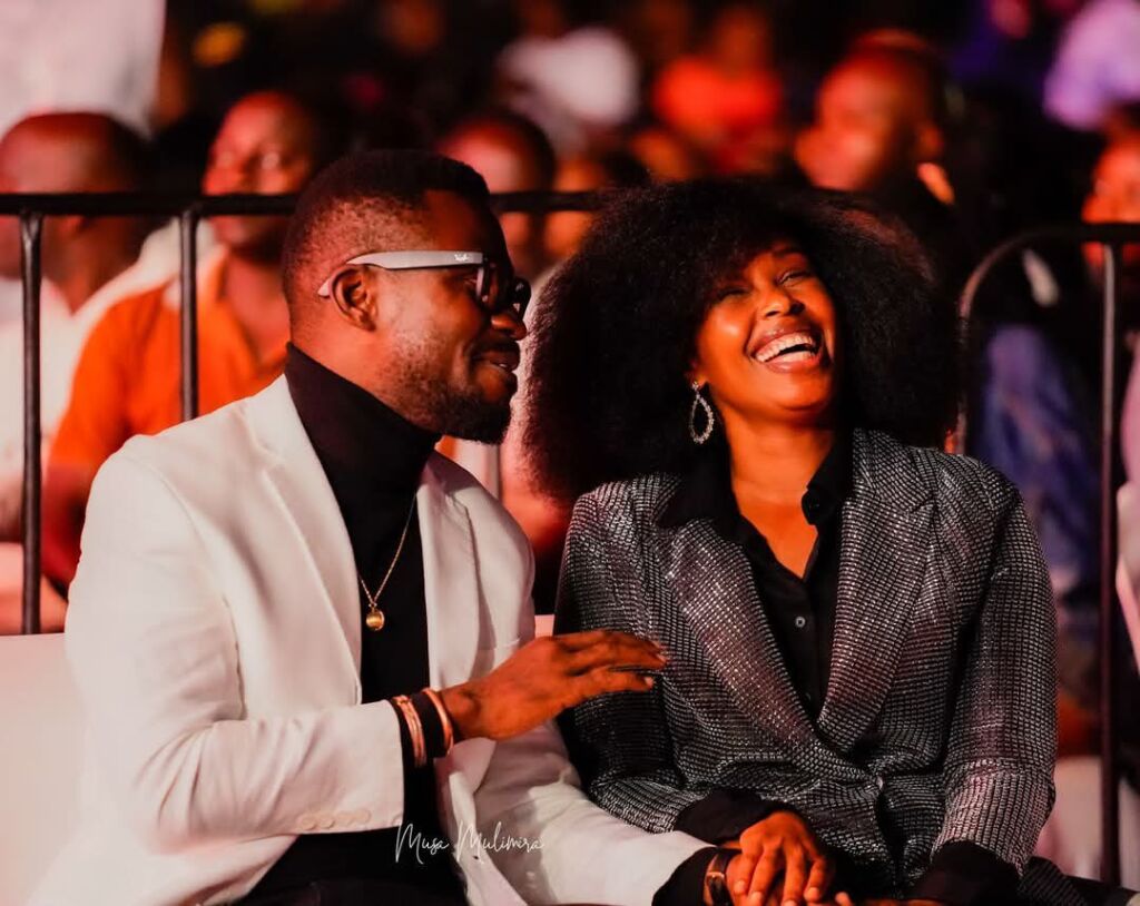 Bobi Wine and wife Barbie also enjoyed King Saha’s performance