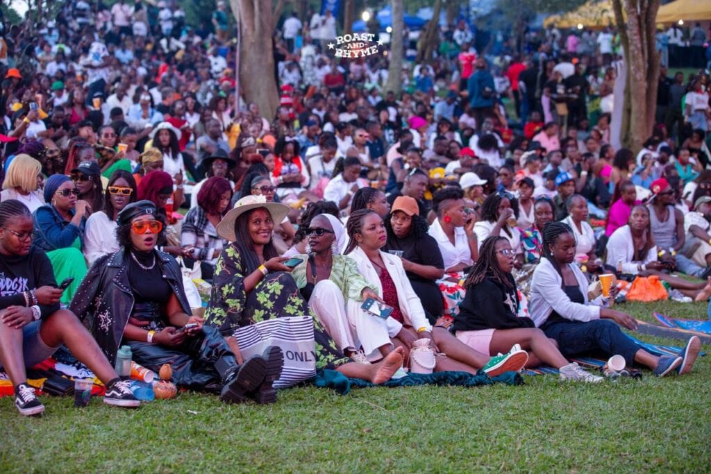 Revellers at a previous Roast and Rhyme event.