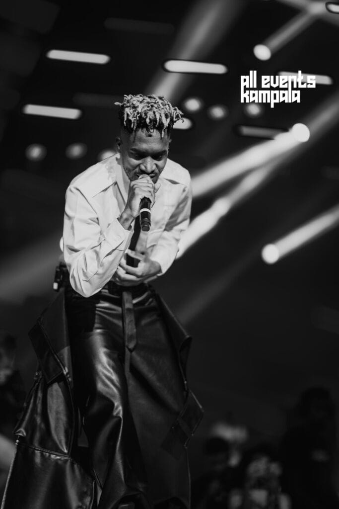 A Pass Bagonza put his soul into the performance.