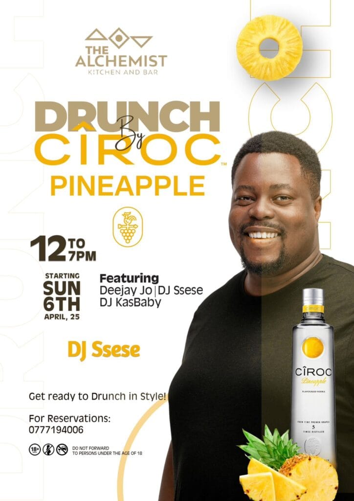 DJ Ssese will play at The Alchemist Drunch by Ciroc