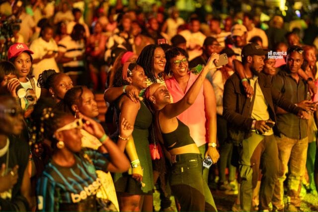 Revellers at Jameson Hangout at Ndere Cultural Center.